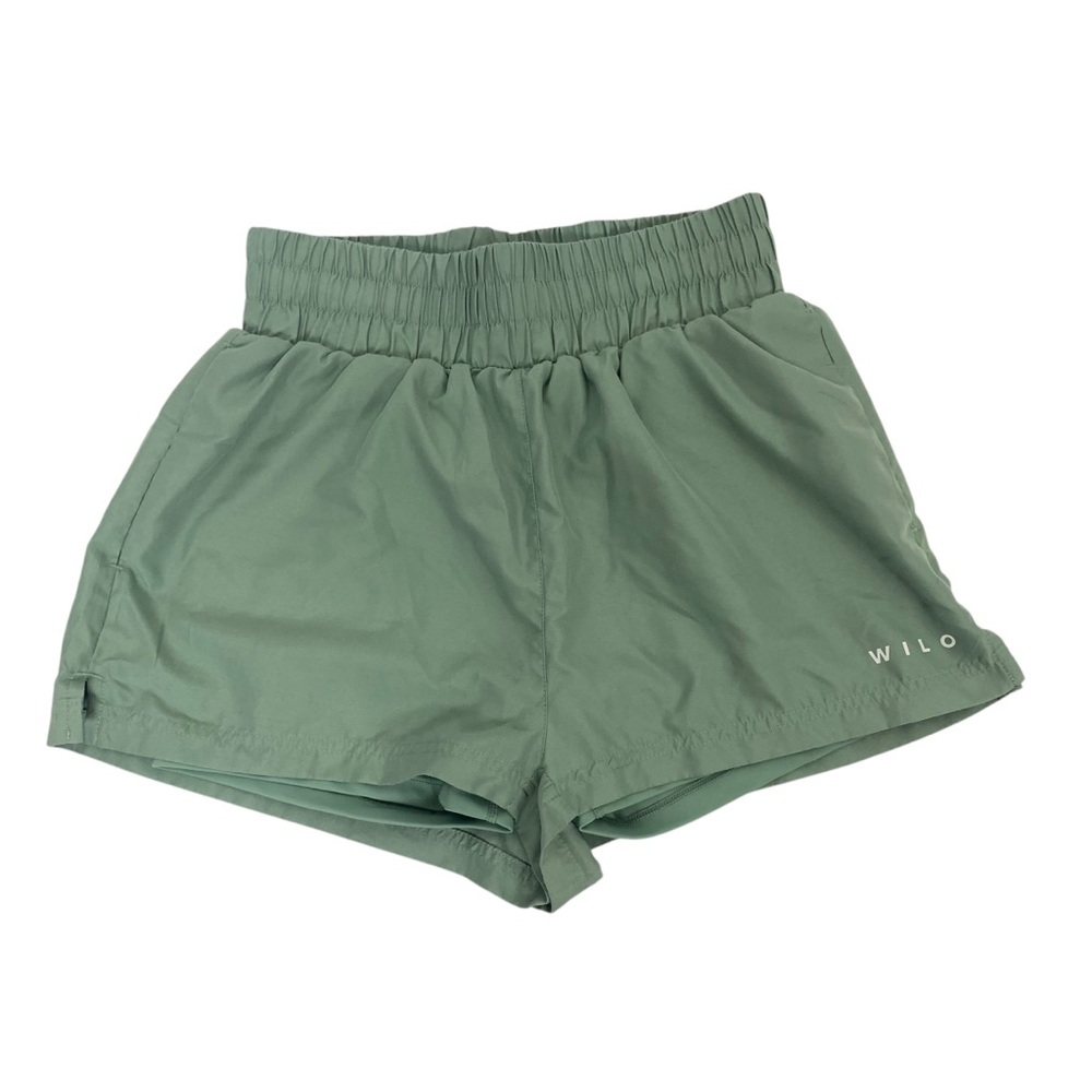 Wilo the label green shorts size small exercise gym work out
